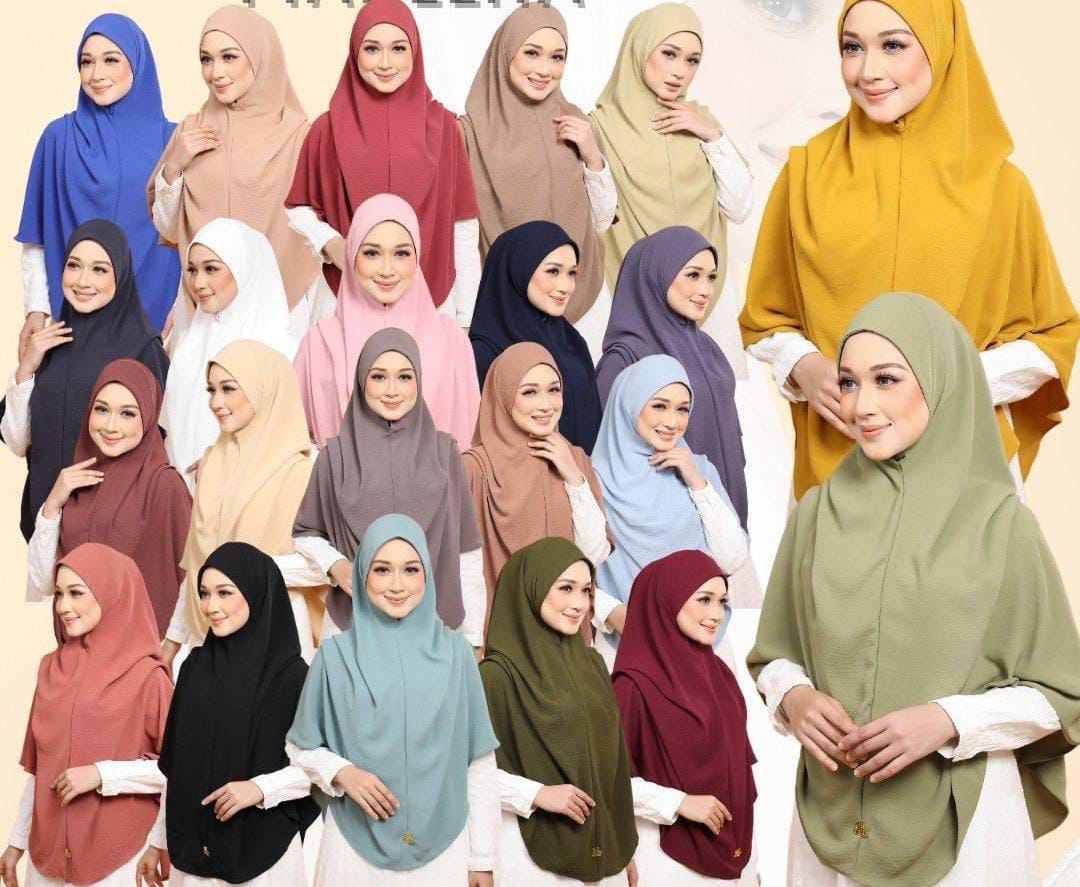 HASA's Series HS6506 Long Wide Sleeve Embroidered Robe Cardigan (No Headscarf)
