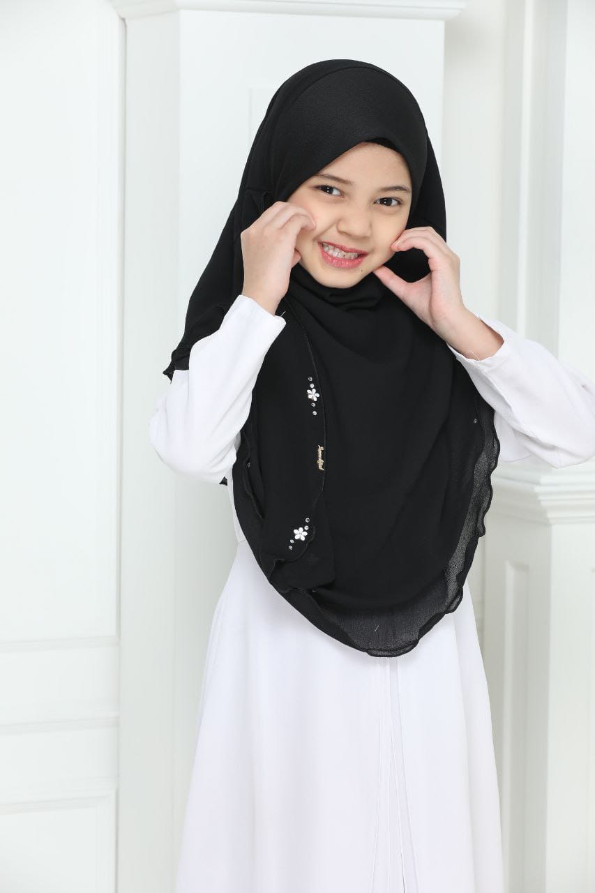 NYLA KIDS SCARF - BLACK