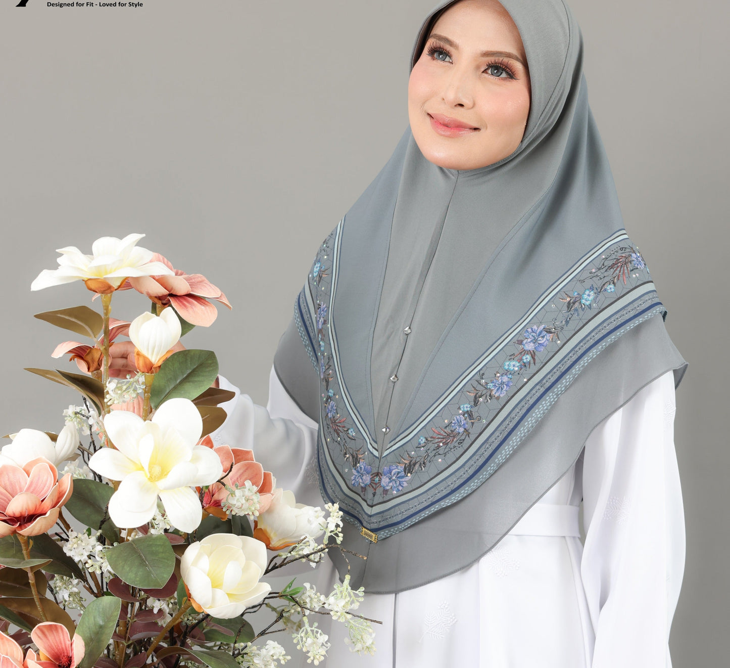 GREY NORA ADULT SCARF