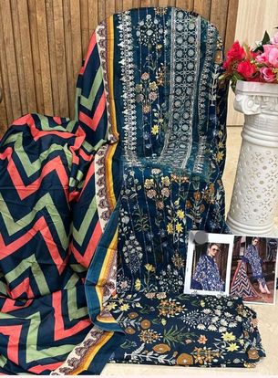 BLUE SEQUENCE PATCH SUIT