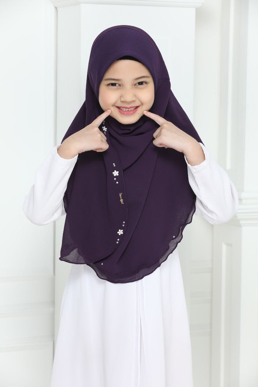 NYLA KIDS SCARF - PURPLE