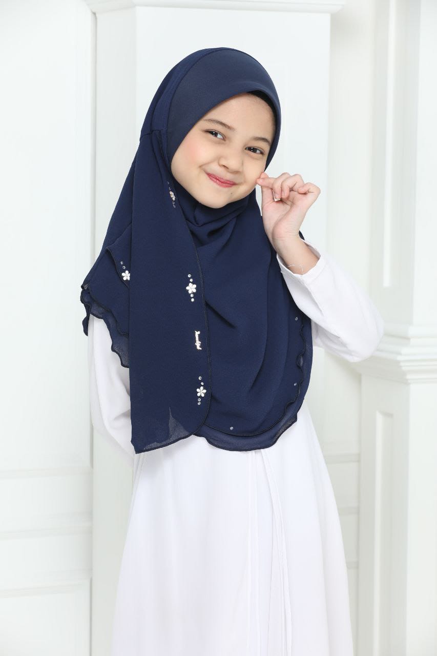 NYLA KIDS SCARF - NAVY