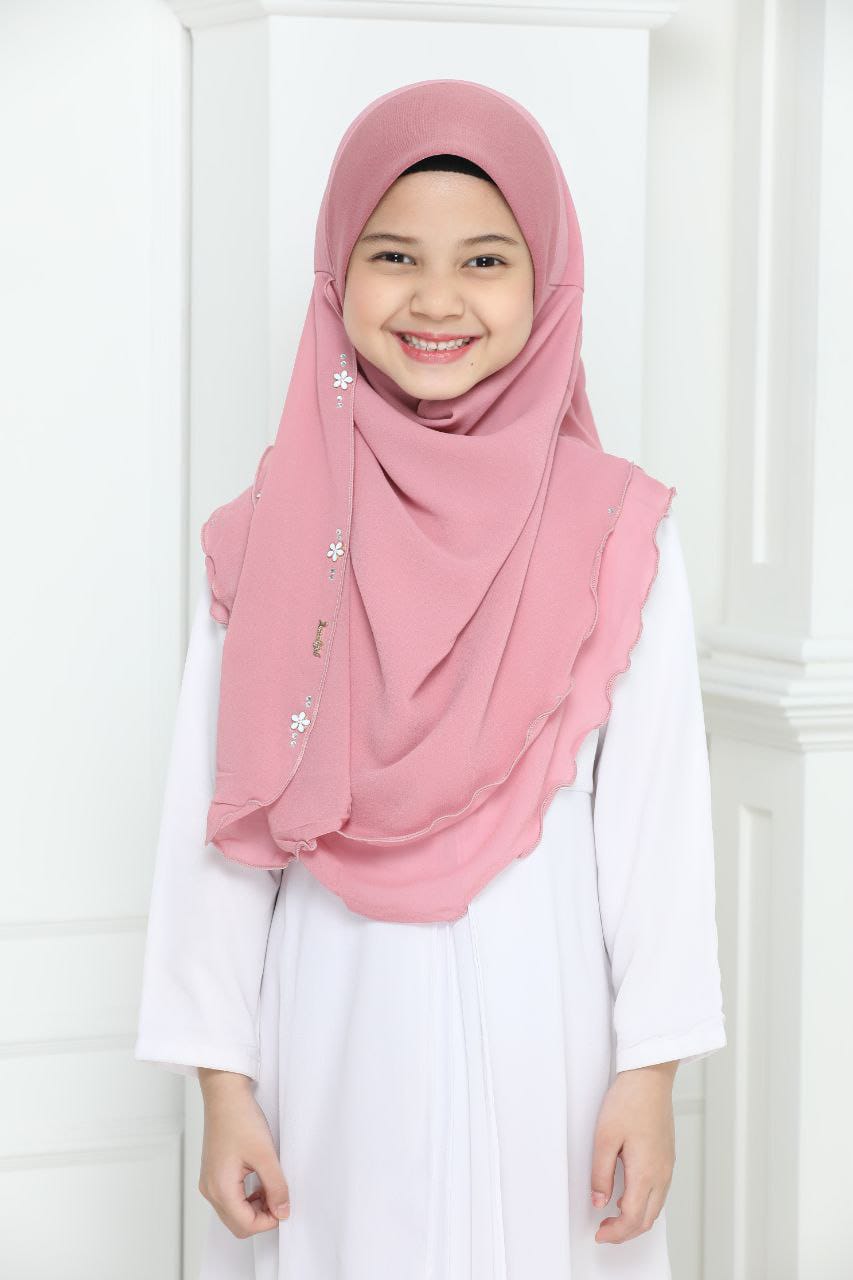NYLA KIDS SCARF - L PINK