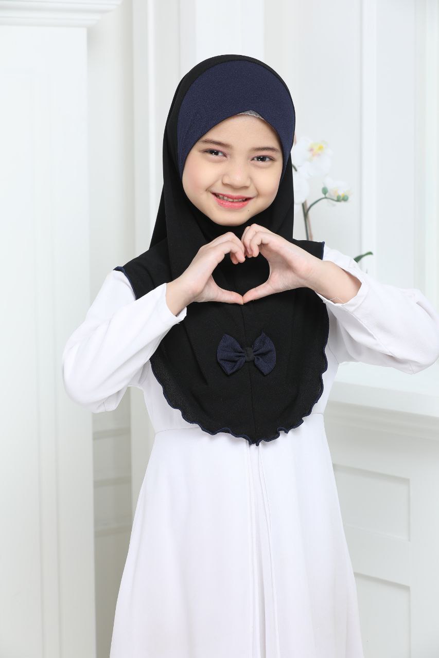 NAVY HENZA KIDS SCARF