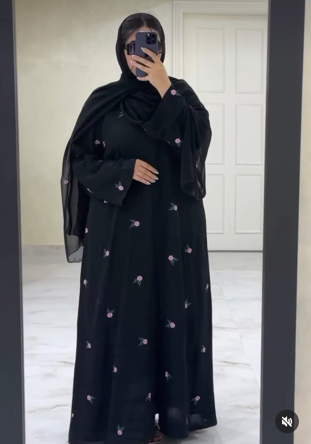 AIMAN EMBROIDERY ABAYA