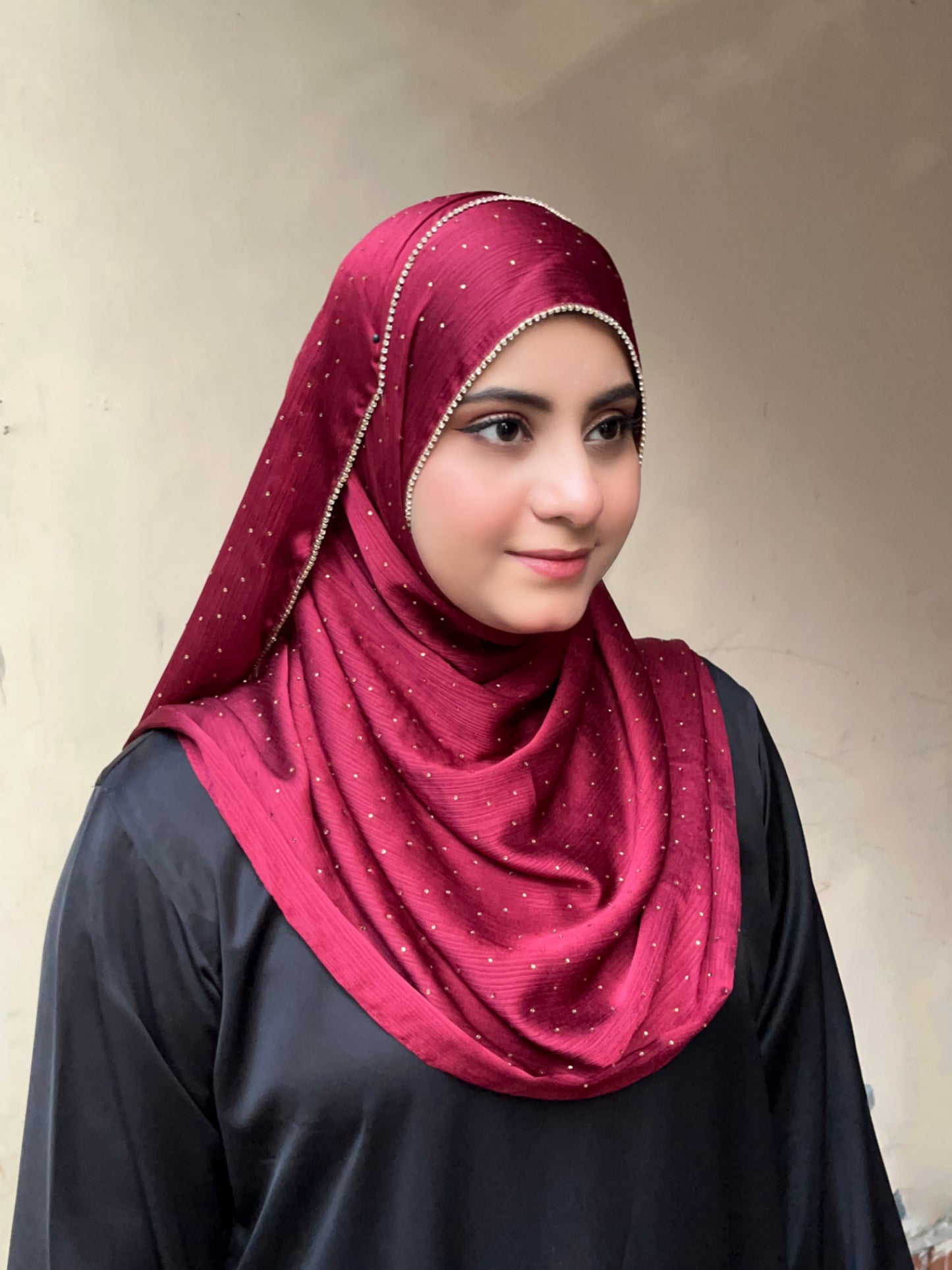 MAROON LUXE HIJAB
