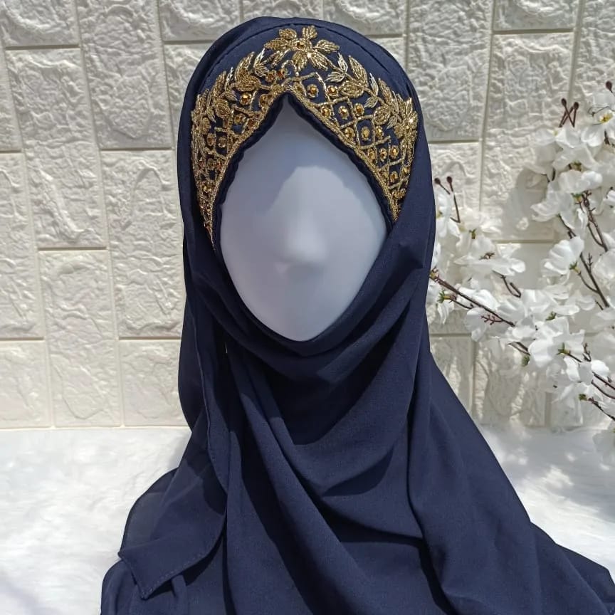 BLUE BRIDAL HIJAB