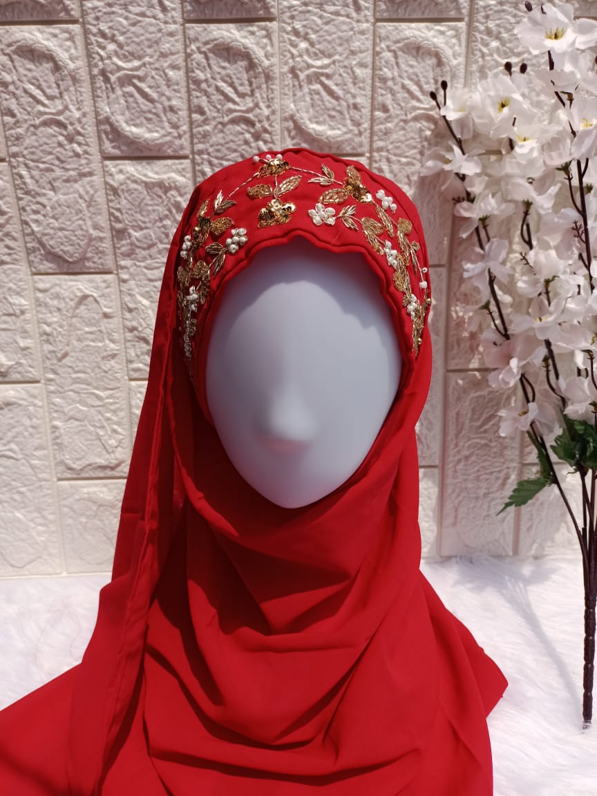 RED LUXURY HIJAB