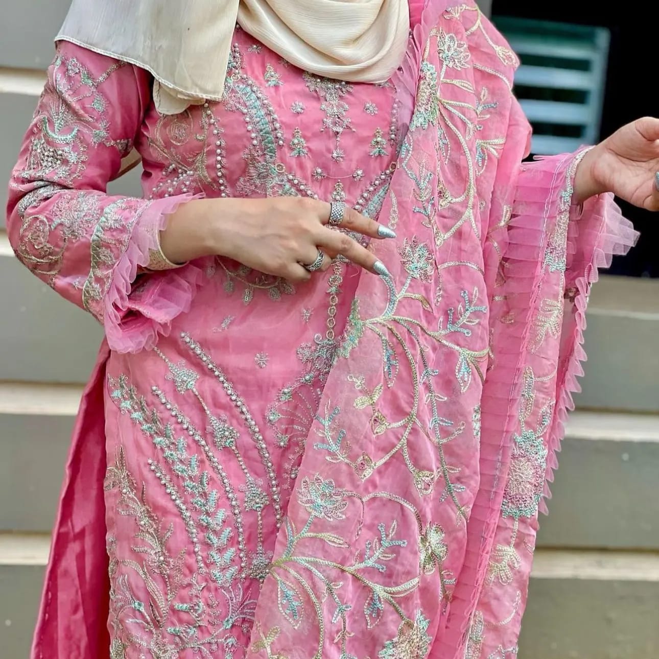 LULU PINK PARTYWEAR SUIT