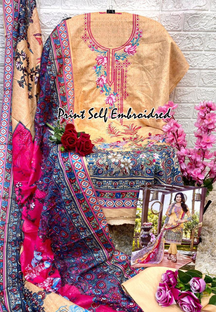 PEACH EMBRIODERY SUIT