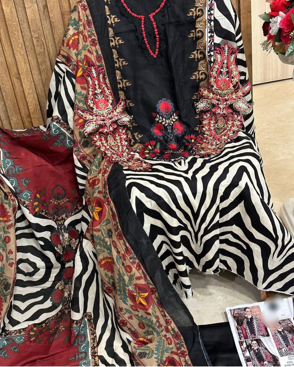 BLACK COTTON PATCH SUIT