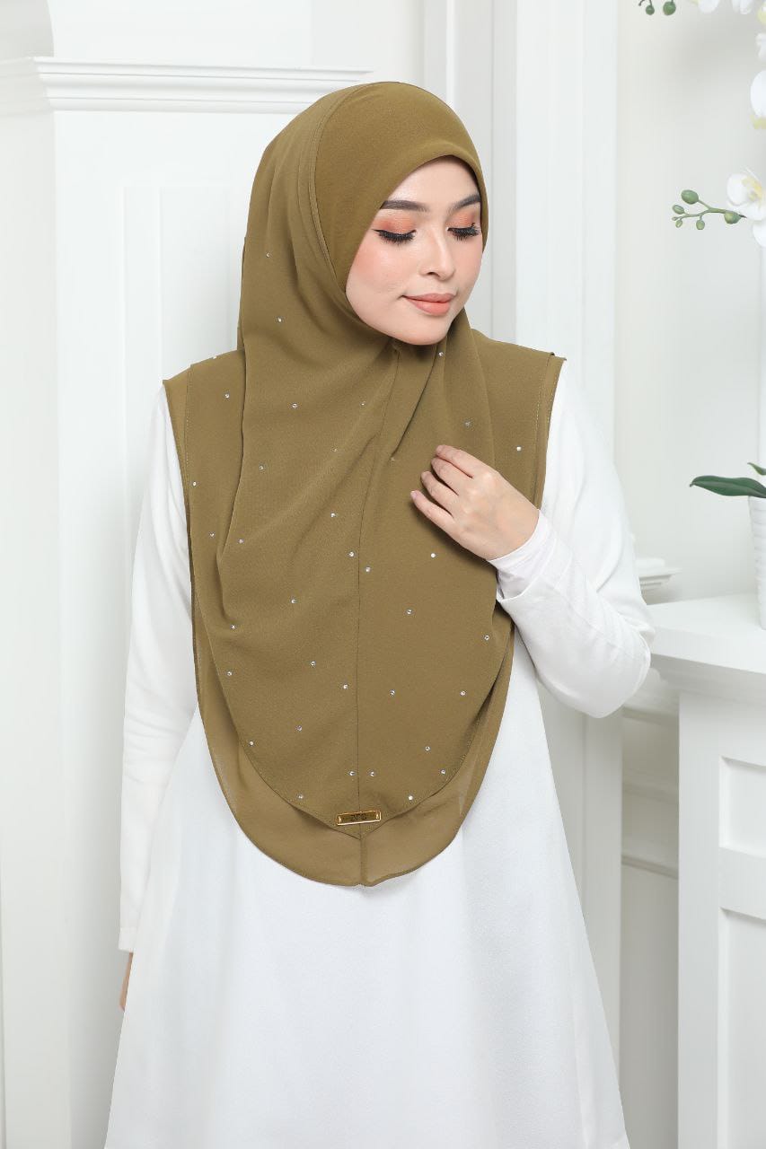 MEHANDI GREEN AYZA SCARF