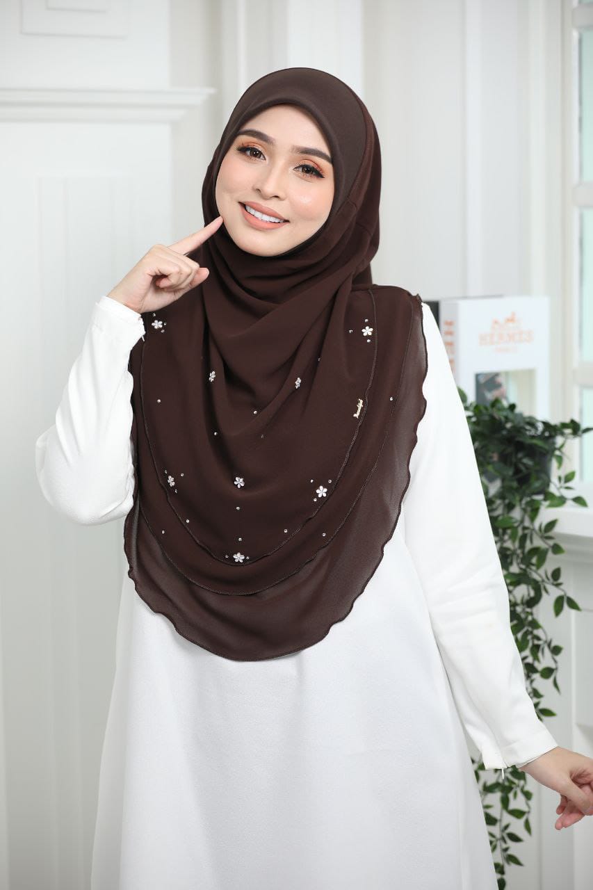 BROWN AIDA SCARF