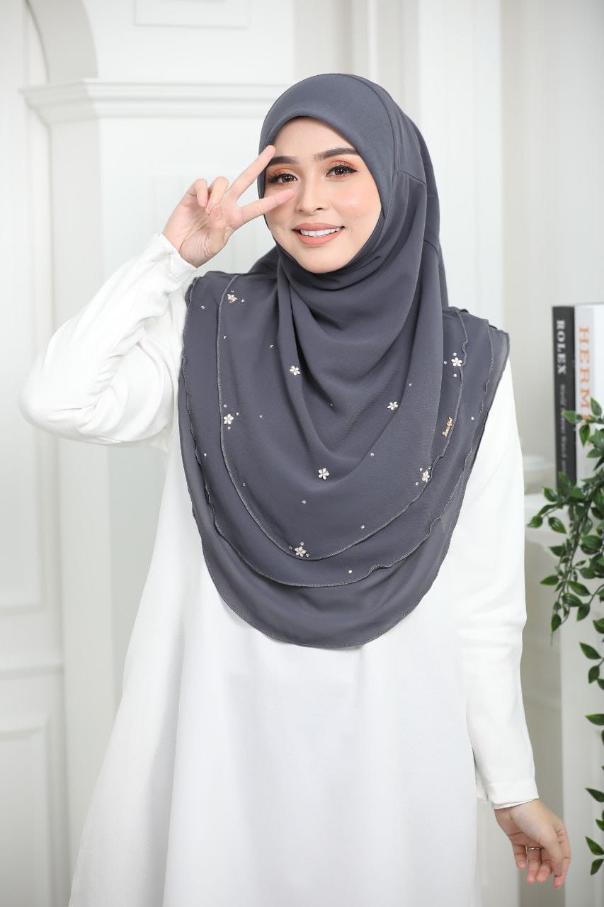 GREY AIDA SCARF