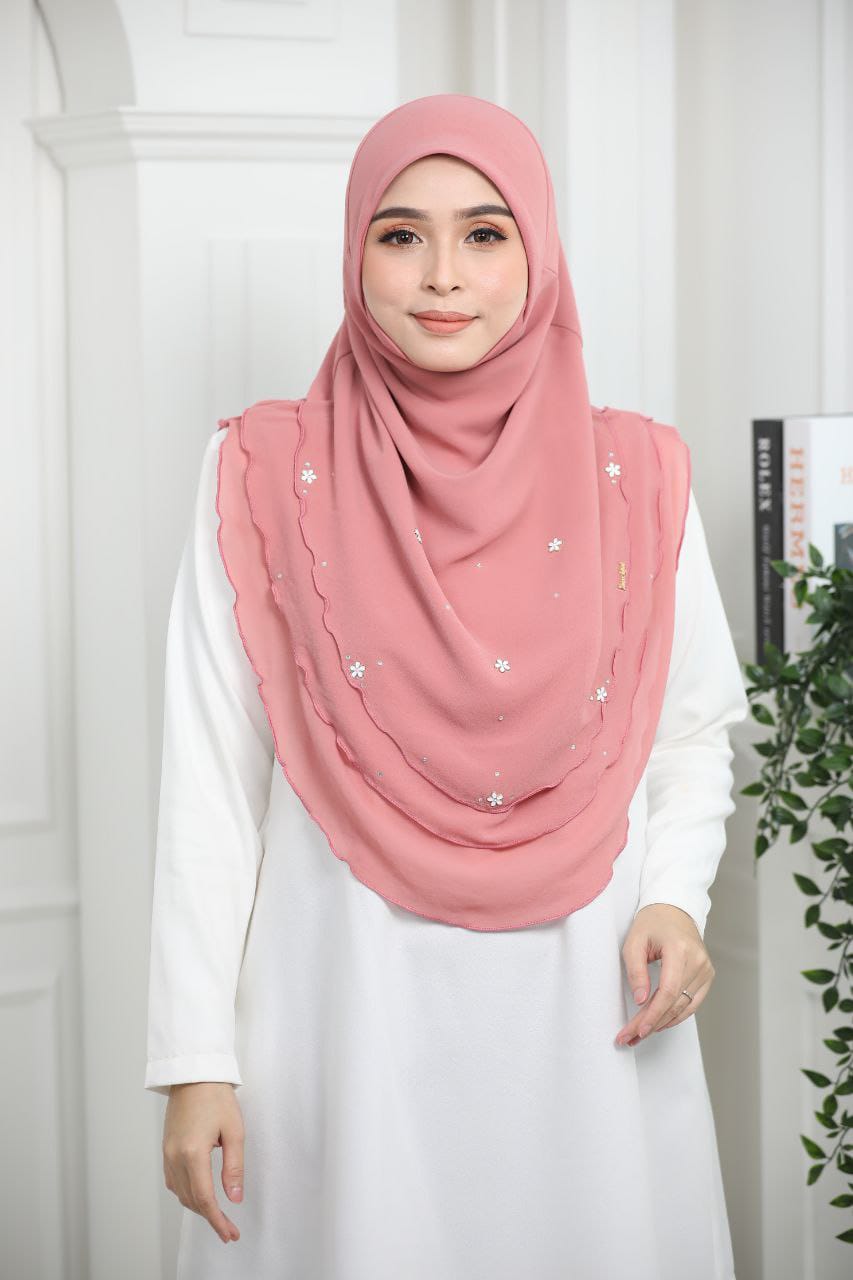 LIGHT PINK AIDA SCARF