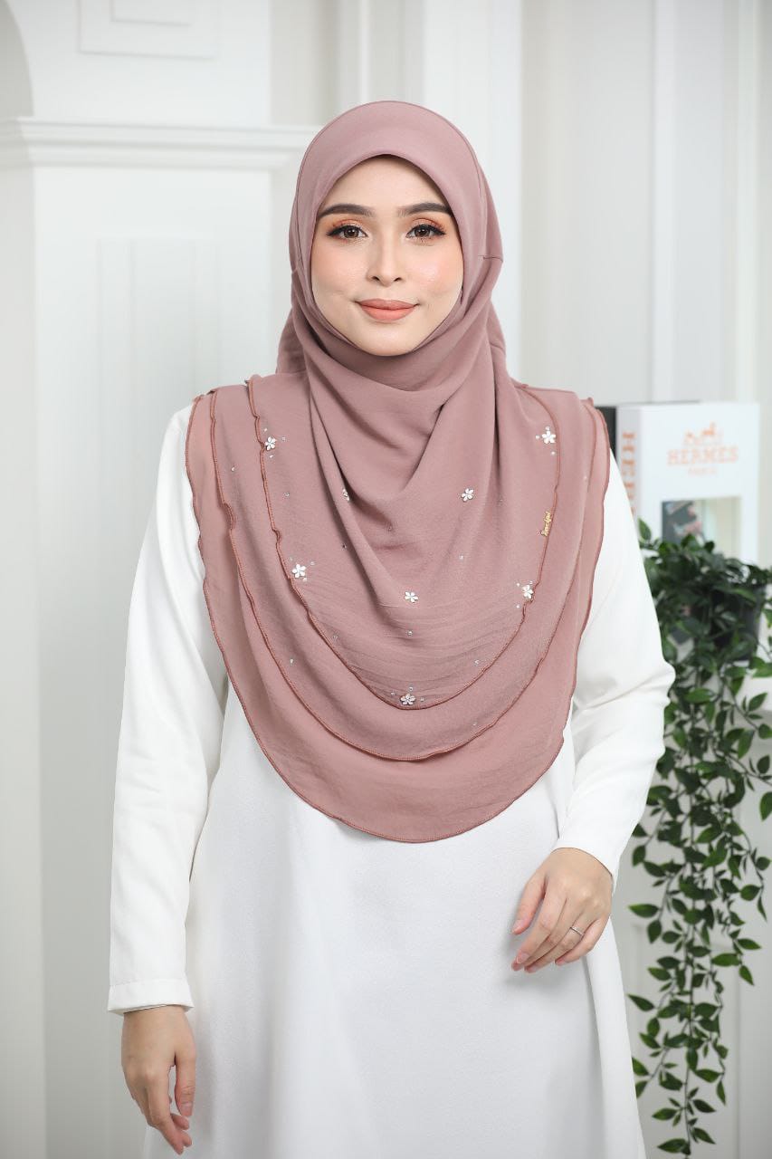 LIGHT MAUVE AIDA SCARF