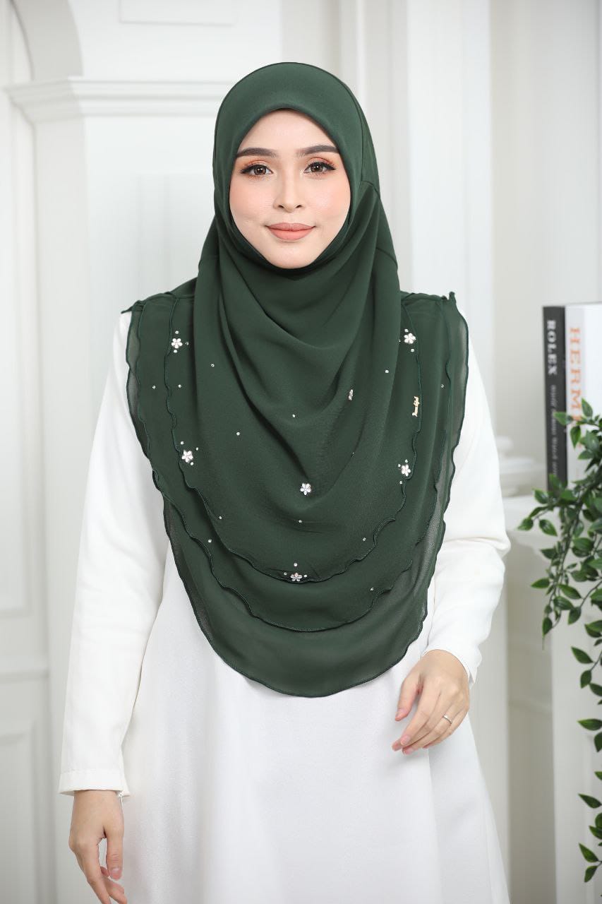 GREEN AIDA SCARF