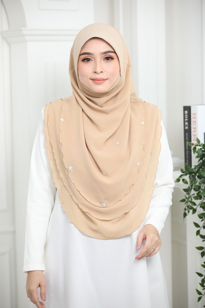 CREAM AIDA SCARF