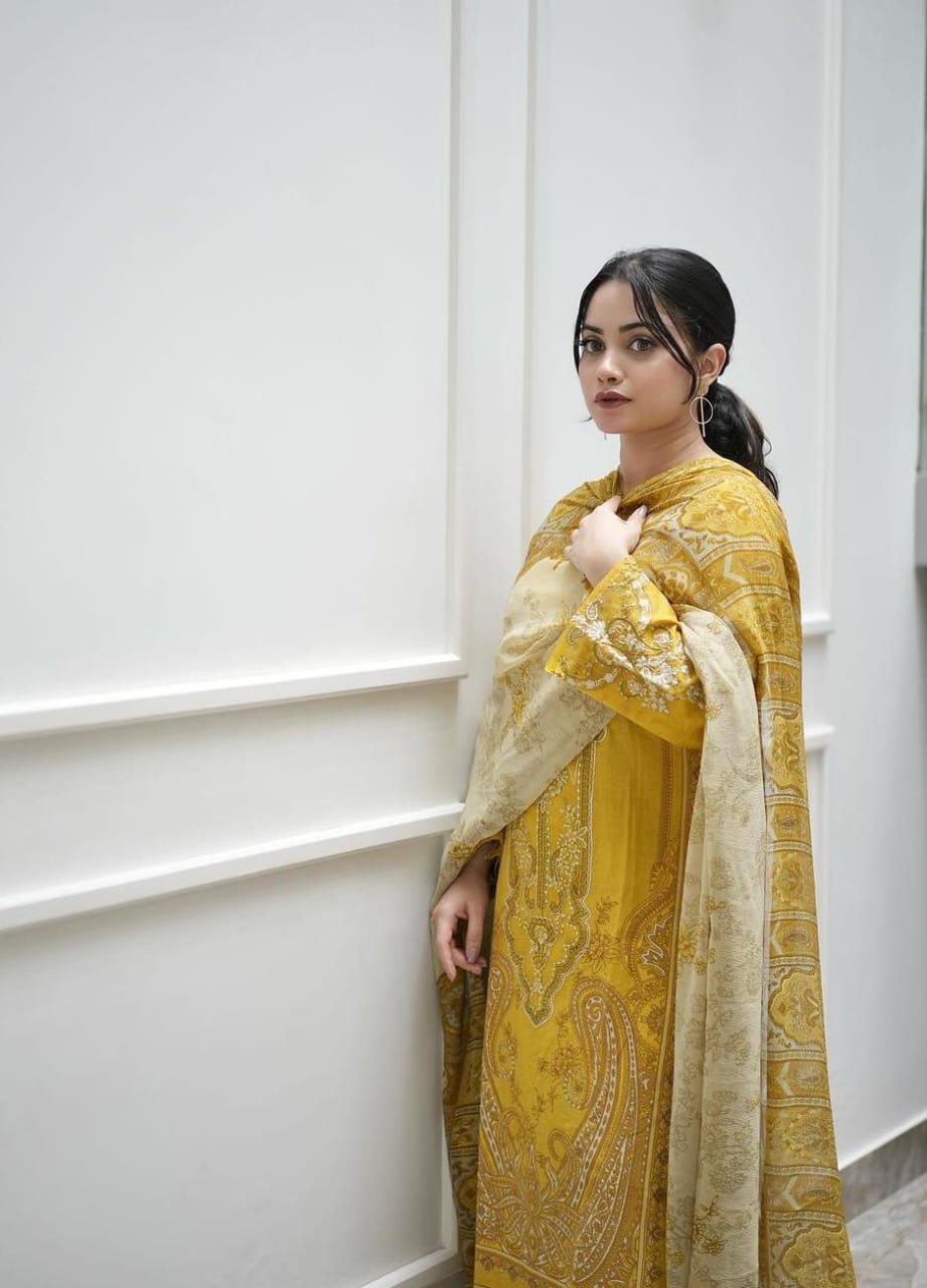 HARSHA YELLOW COTTON SUIT