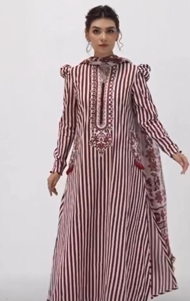 MARIA MAROON COTTON SUIT