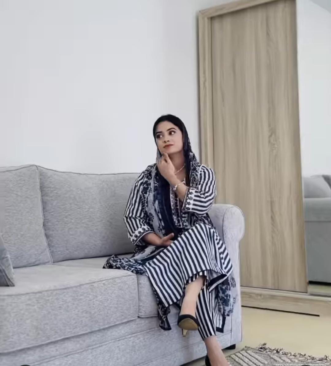 MARIA BLUE COTTON SUIT