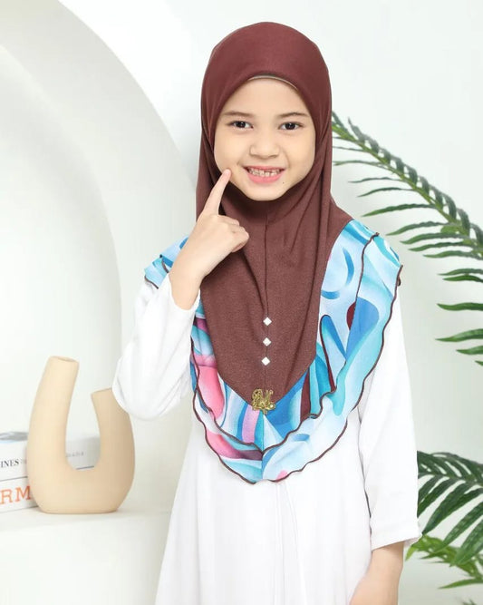 EMILIA KIDS SCARF - CHOCO