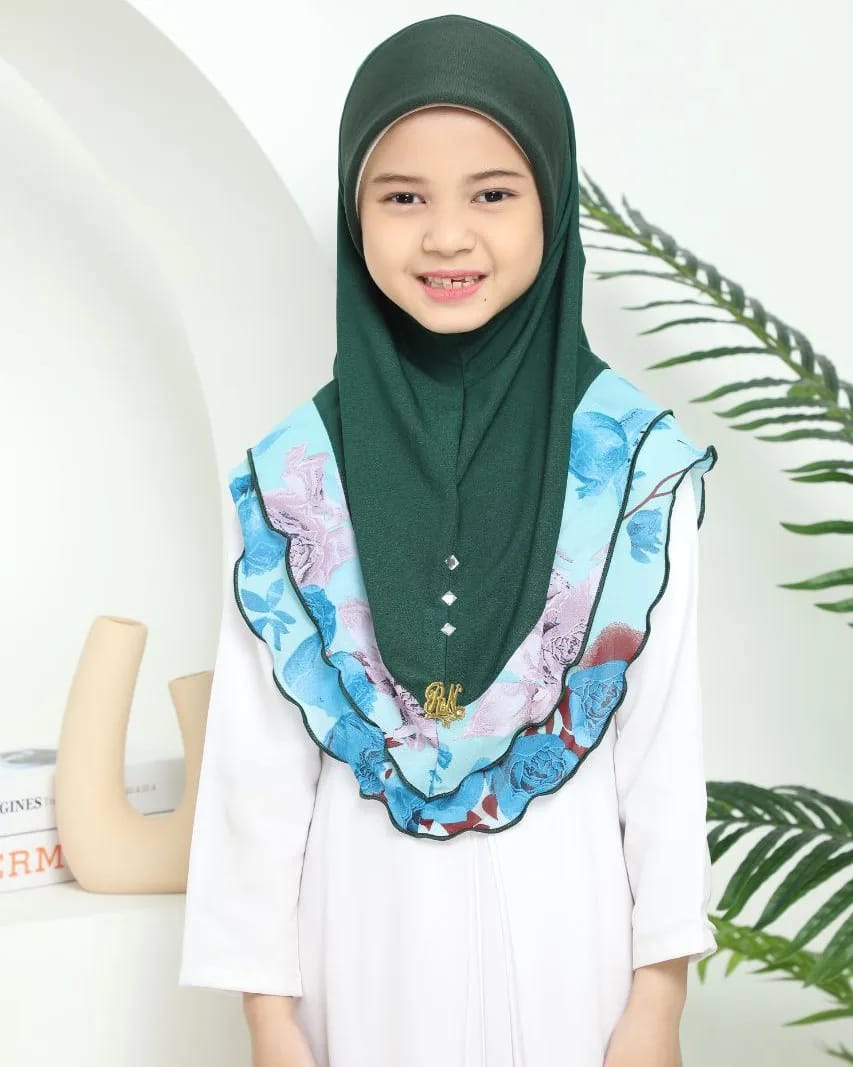 EMILIA KIDS SCARF - D.GREEN
