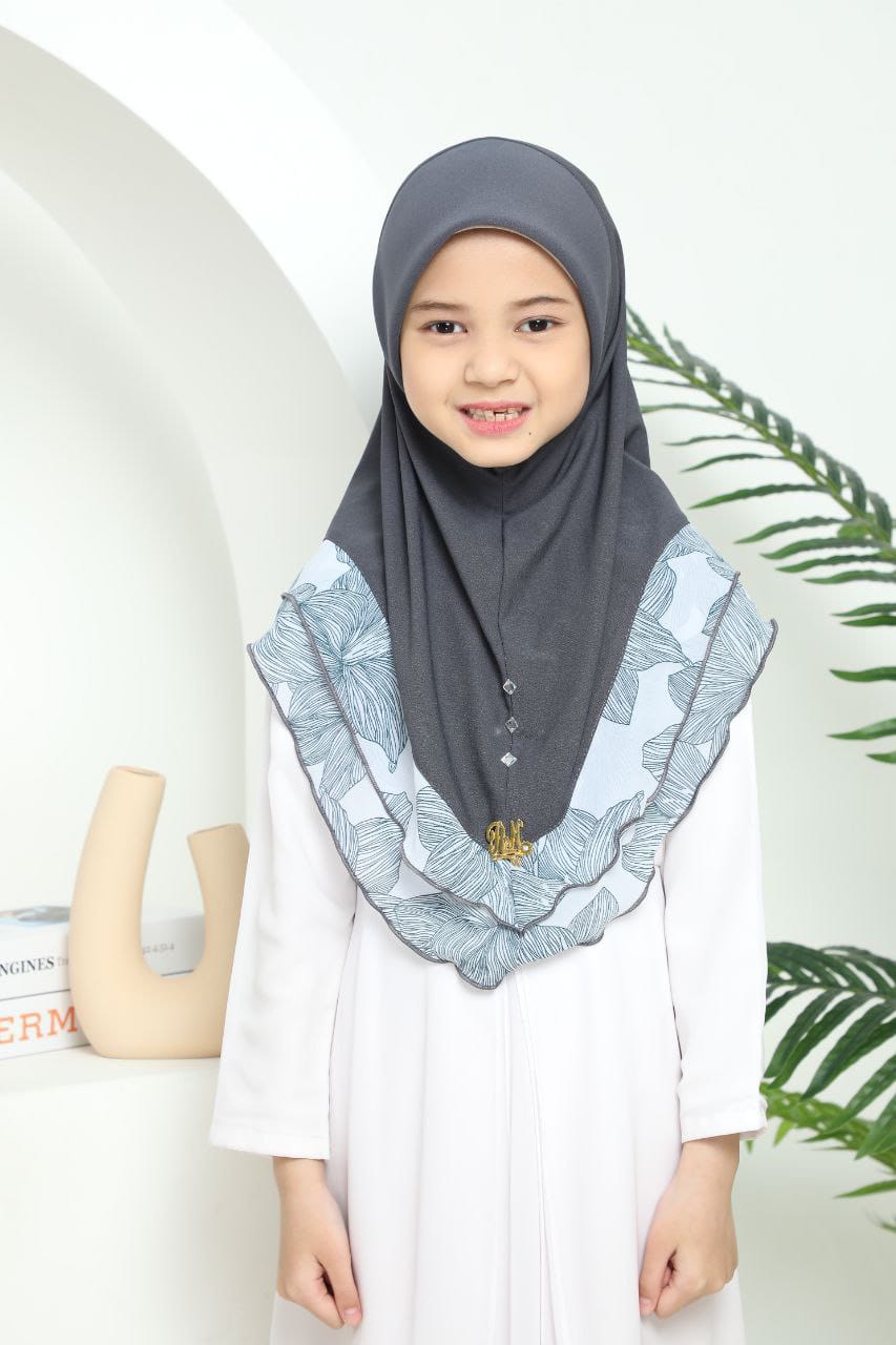 EMILIA KIDS SCARF - D.GREY