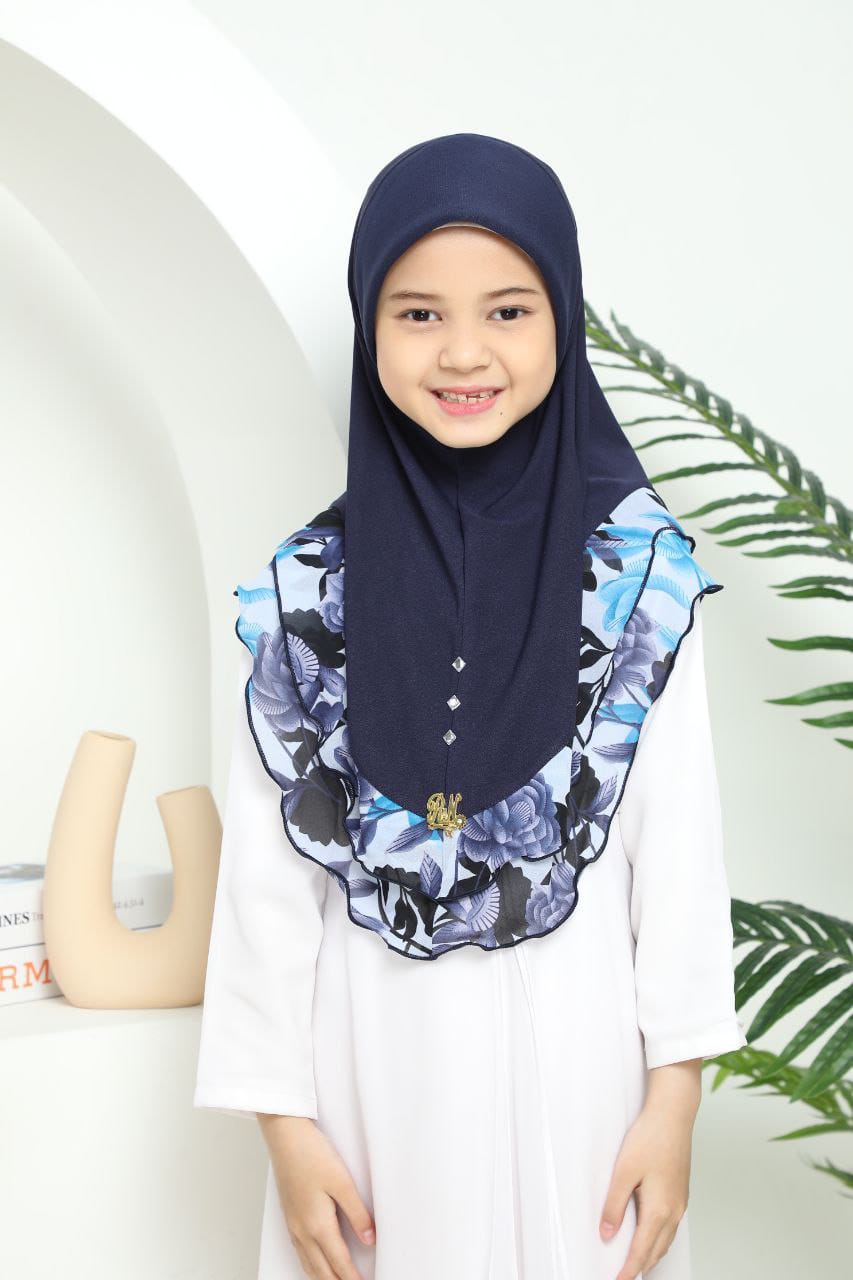 EMILIA KIDS SCARF - NAVY BLUE
