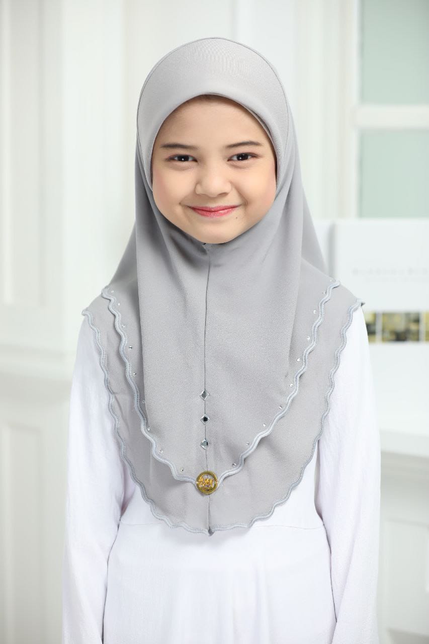 AYZAL KIDS SCARF- STEEL GREY