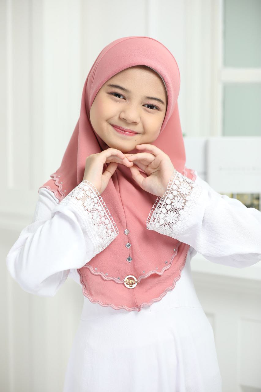 AYZAL KIDS SCARF-L PINK