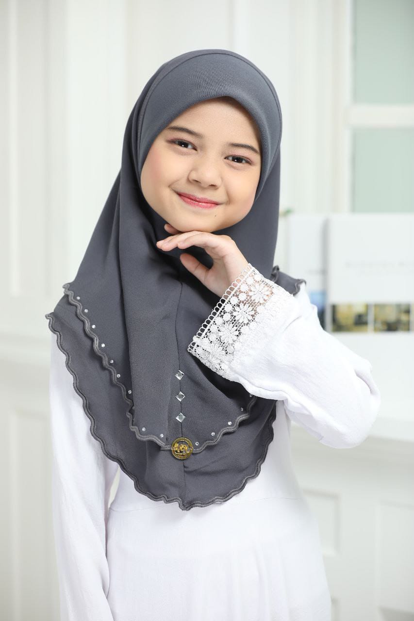 AYZAL KIDS SCARF- GREY