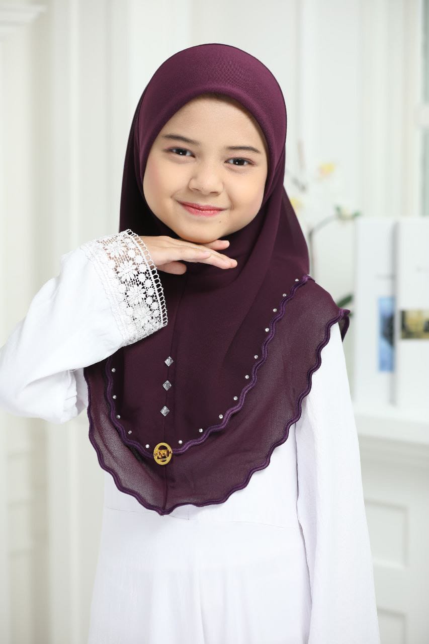 AYZAL KIDS SCARF - PURPLE