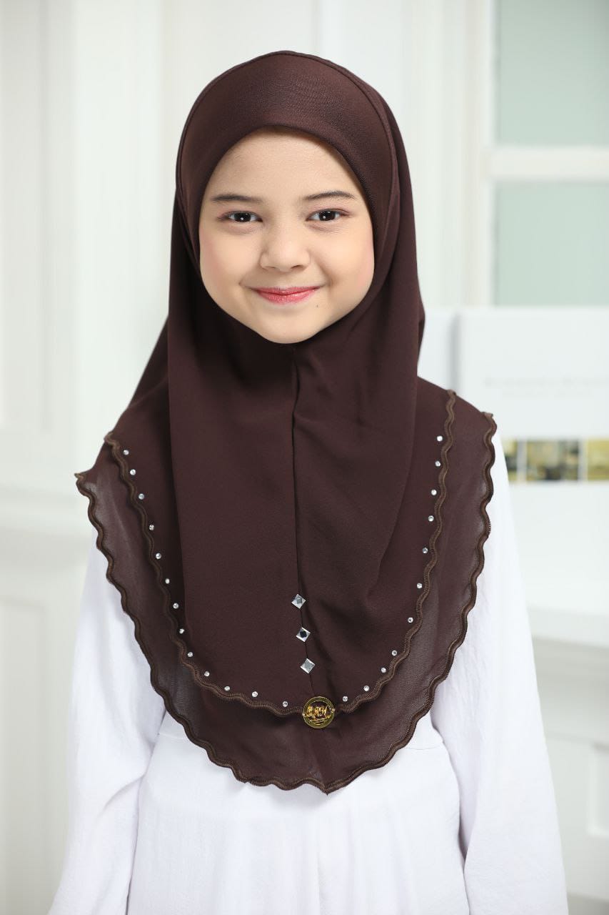 AYZAL KIDS SCARF - BROWN