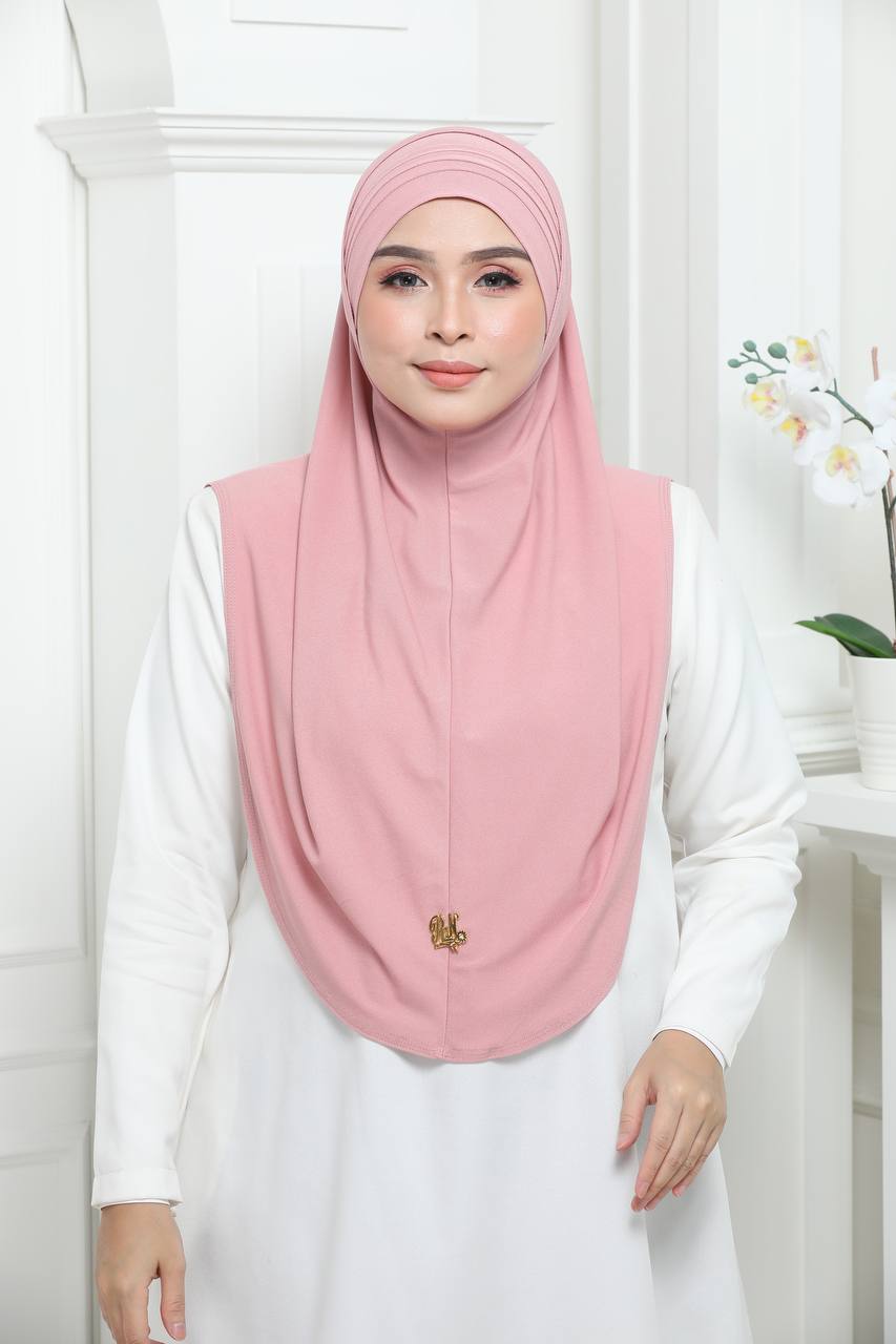 B.PINK RANIA CAP&SCARF