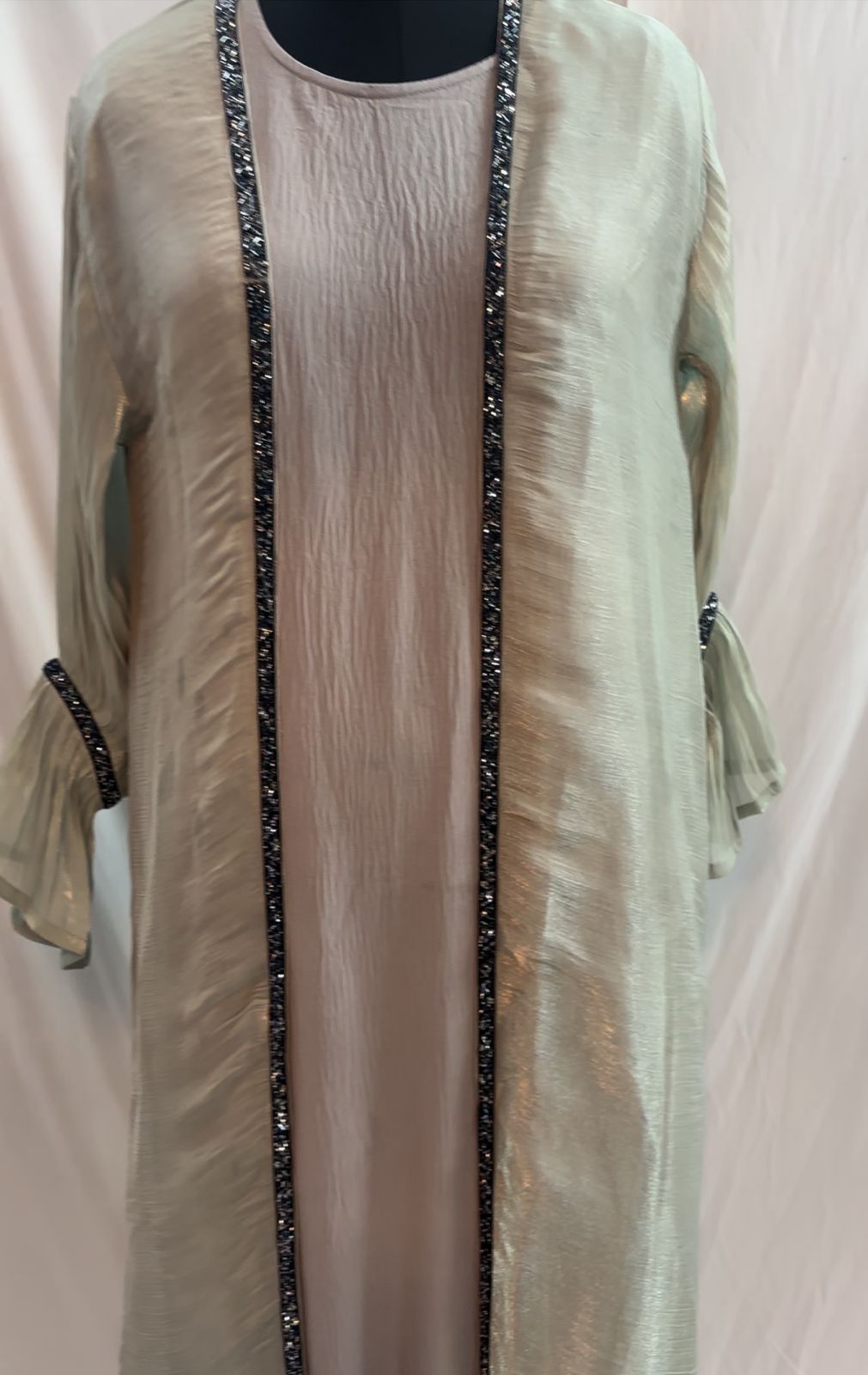 PASTEL GREEN FALAK ABAYA