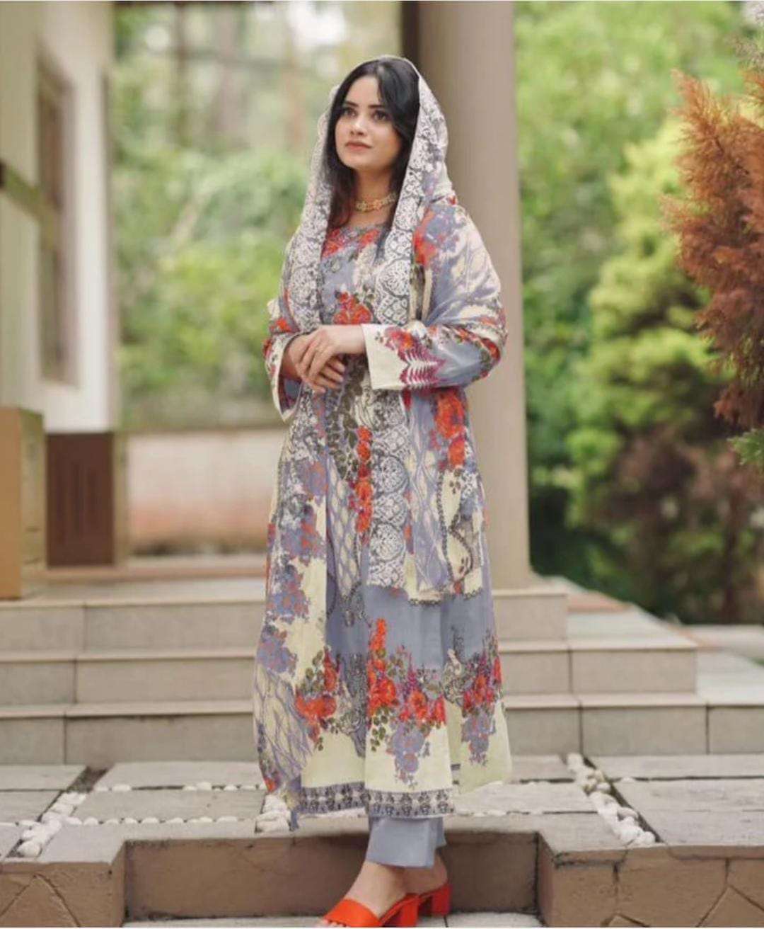 HARSHA GREY COTTON SUIT