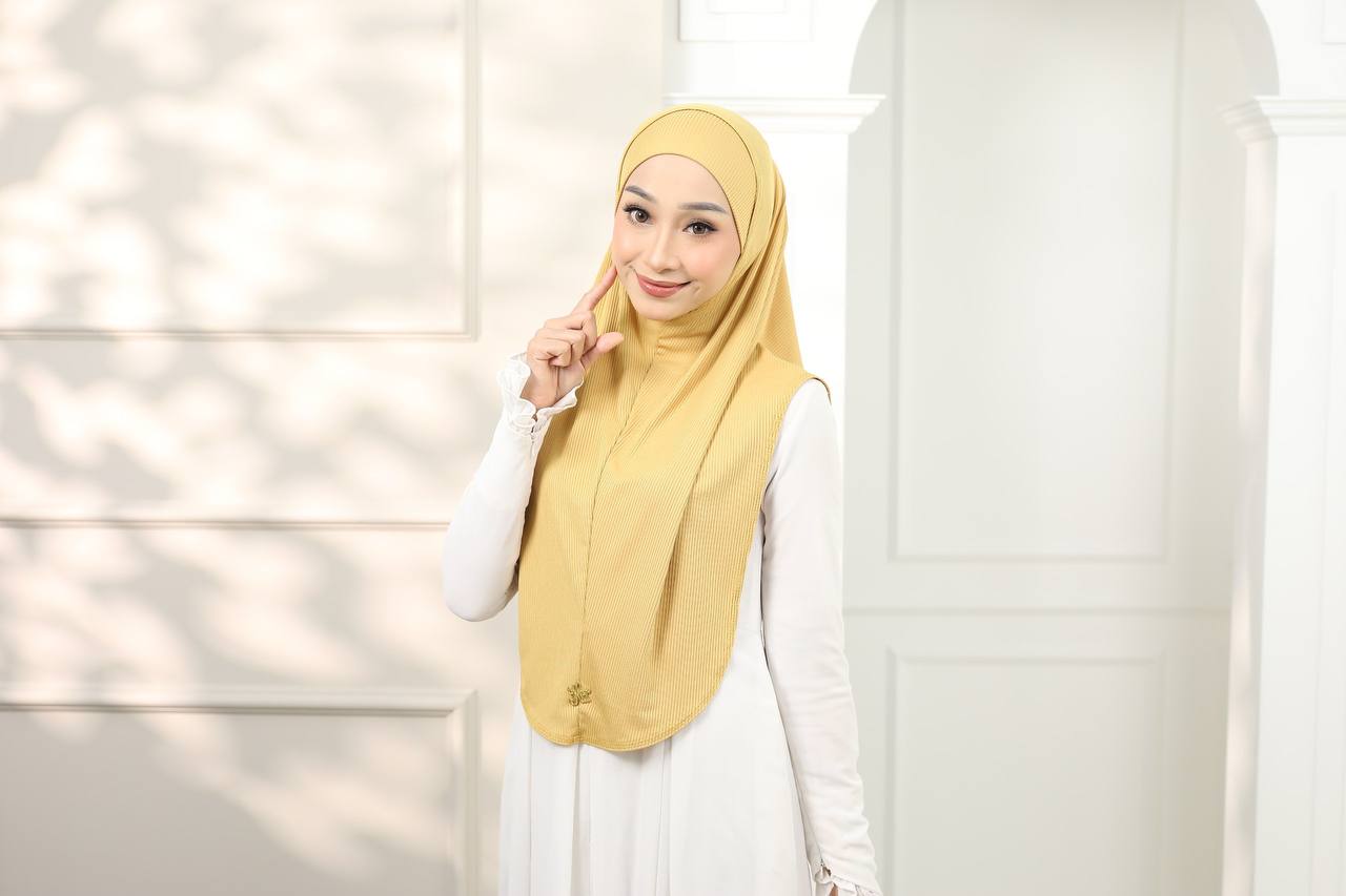 YELLOW NORA SCARF & CAP SET