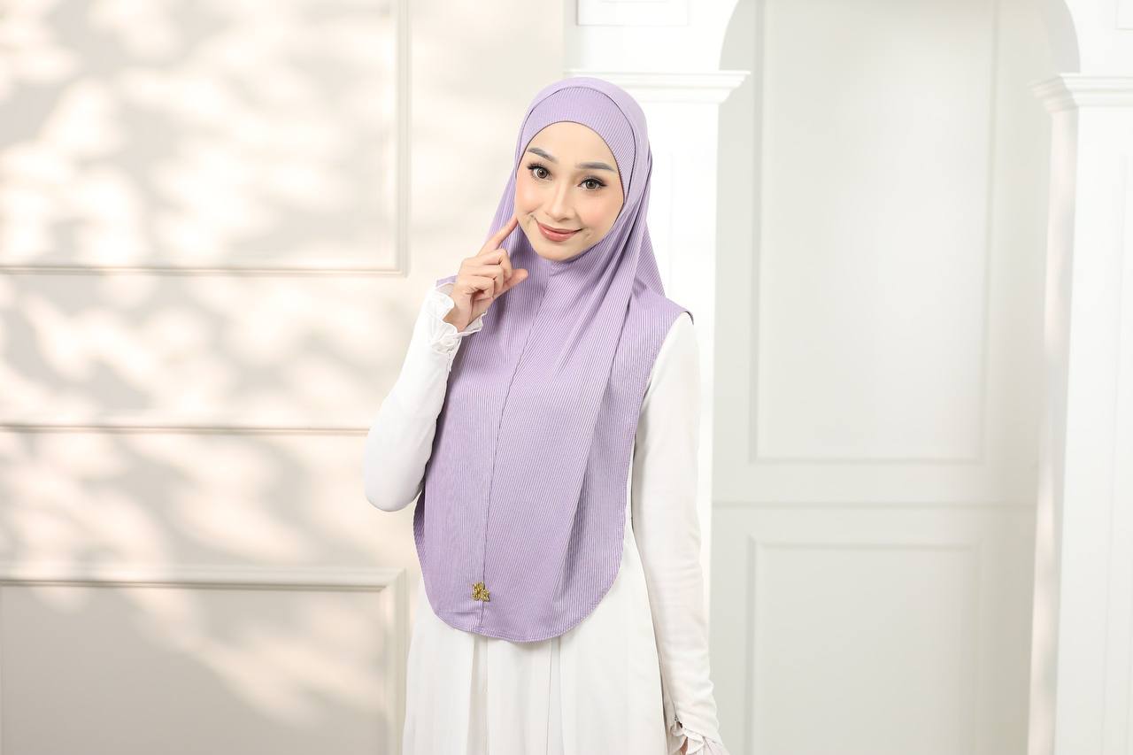 LILAC NORA SCARF & CAP SET