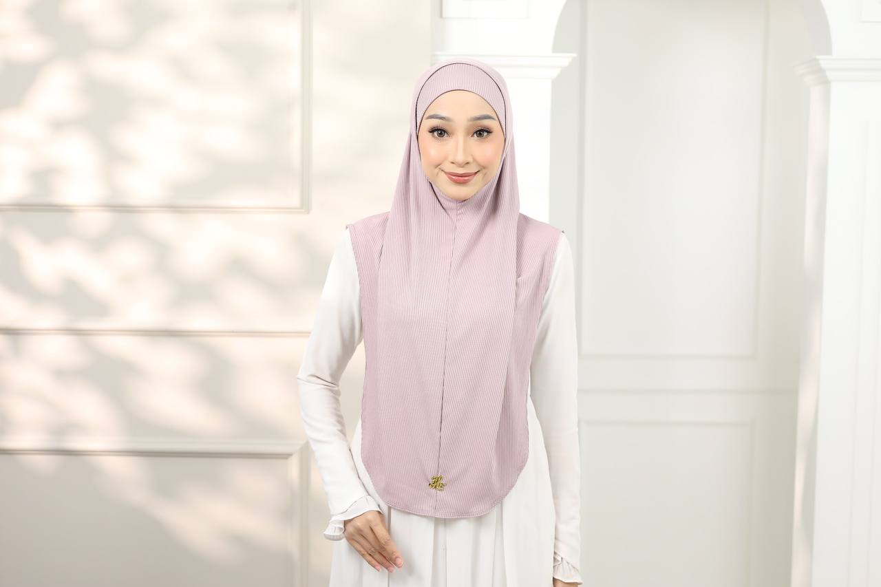 B.PINK NORA SCARF & CAP SET