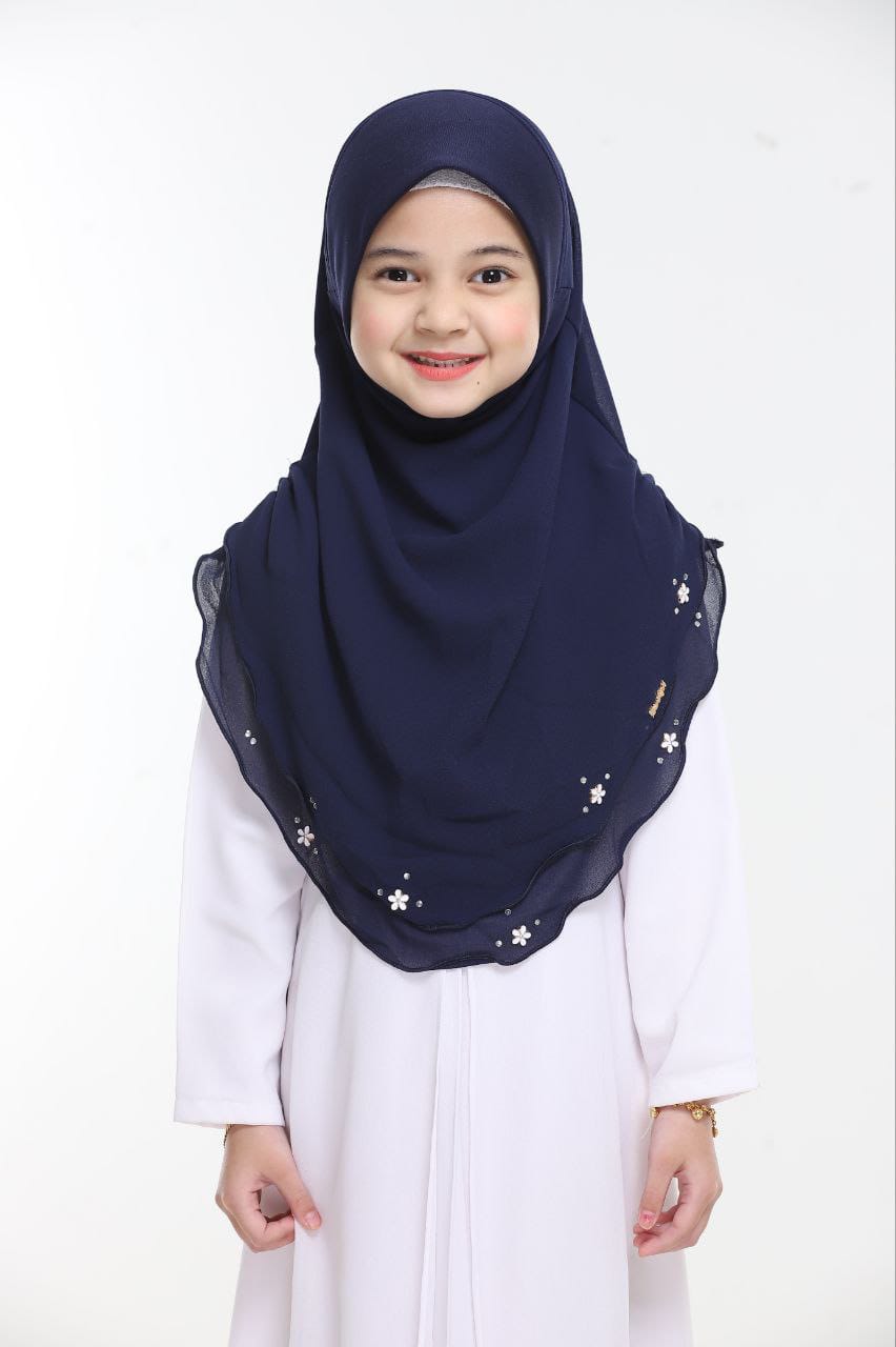 NAVY MAISHA KIDS SCARF