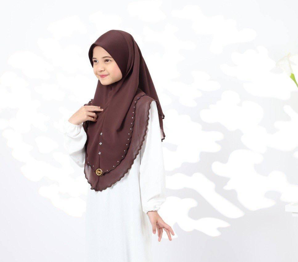 BROWN ZAHRA KIDS SCARF
