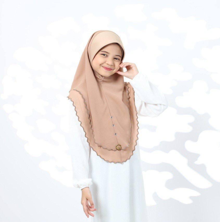 BEIGE ZAHRA KIDS SCARF