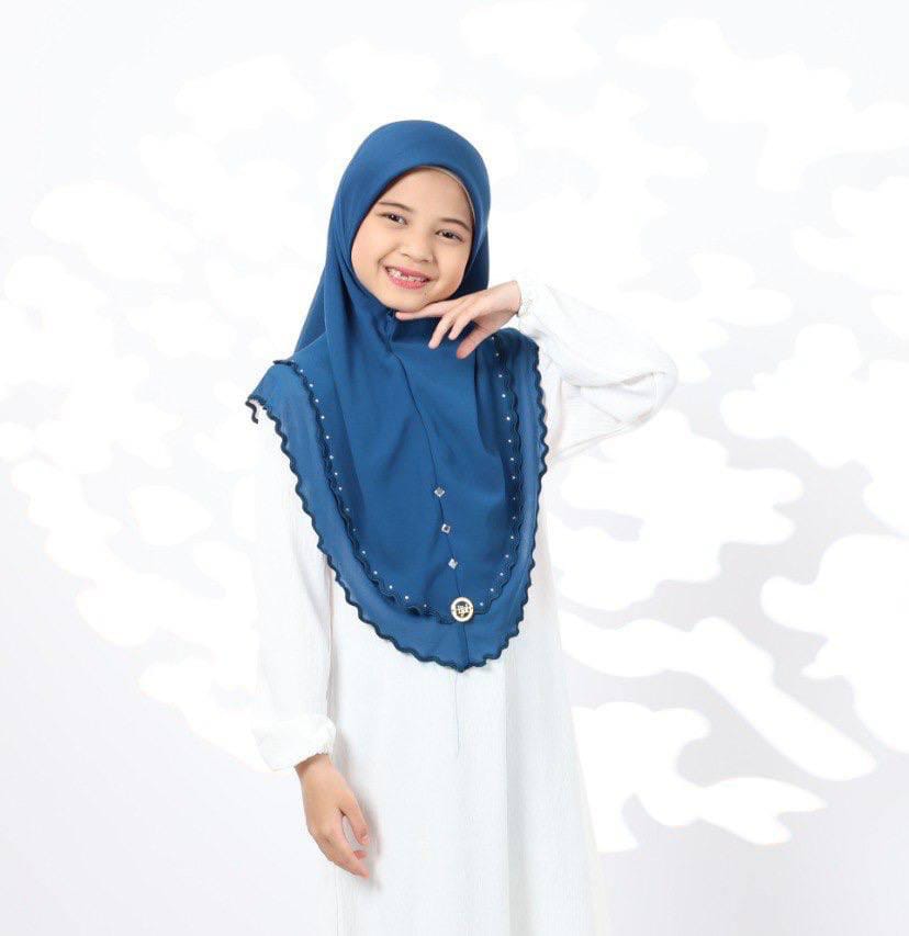 TEAL ZAHRA KIDS SCARF