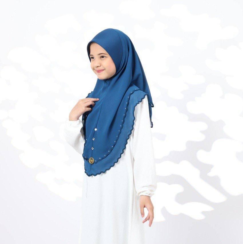 TEAL ZAHRA KIDS SCARF