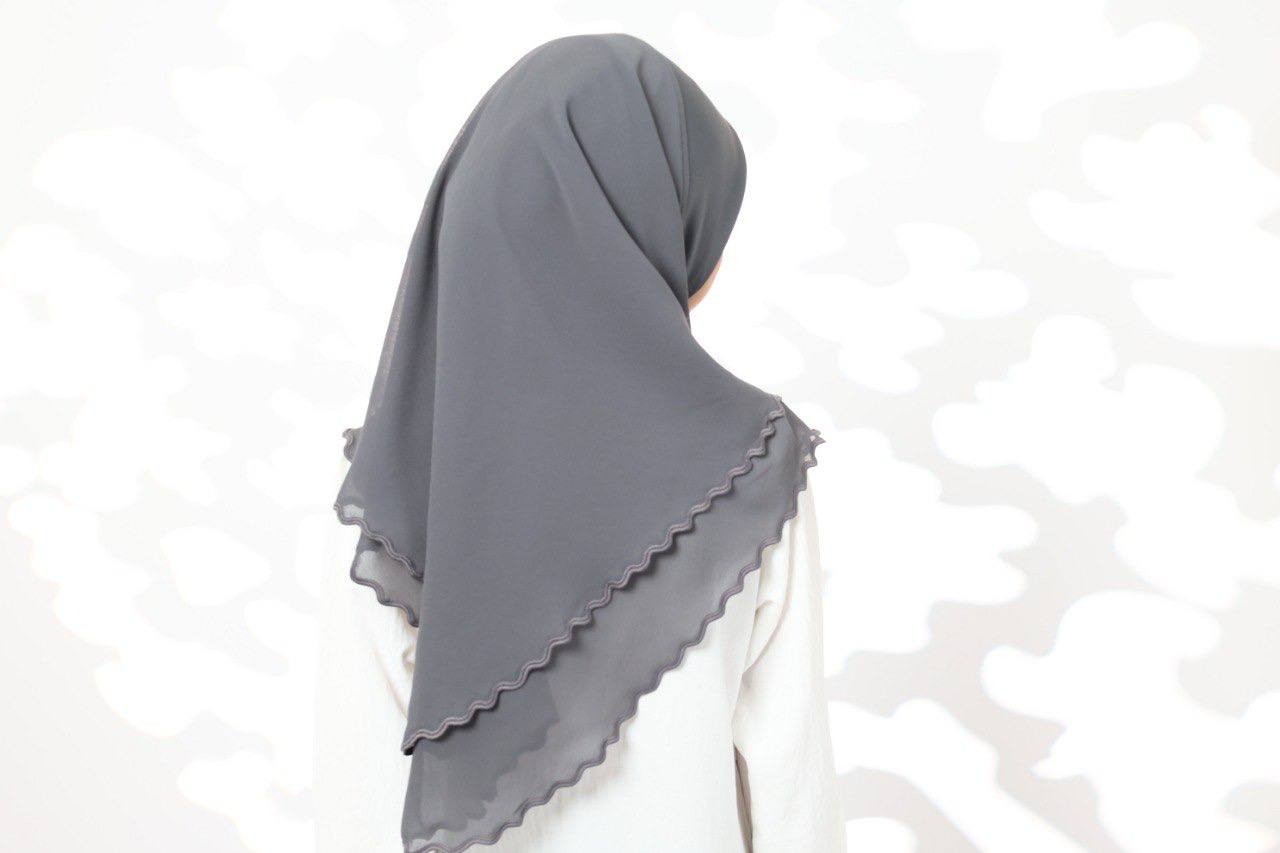 GREY ZAHRA KIDS SCARF