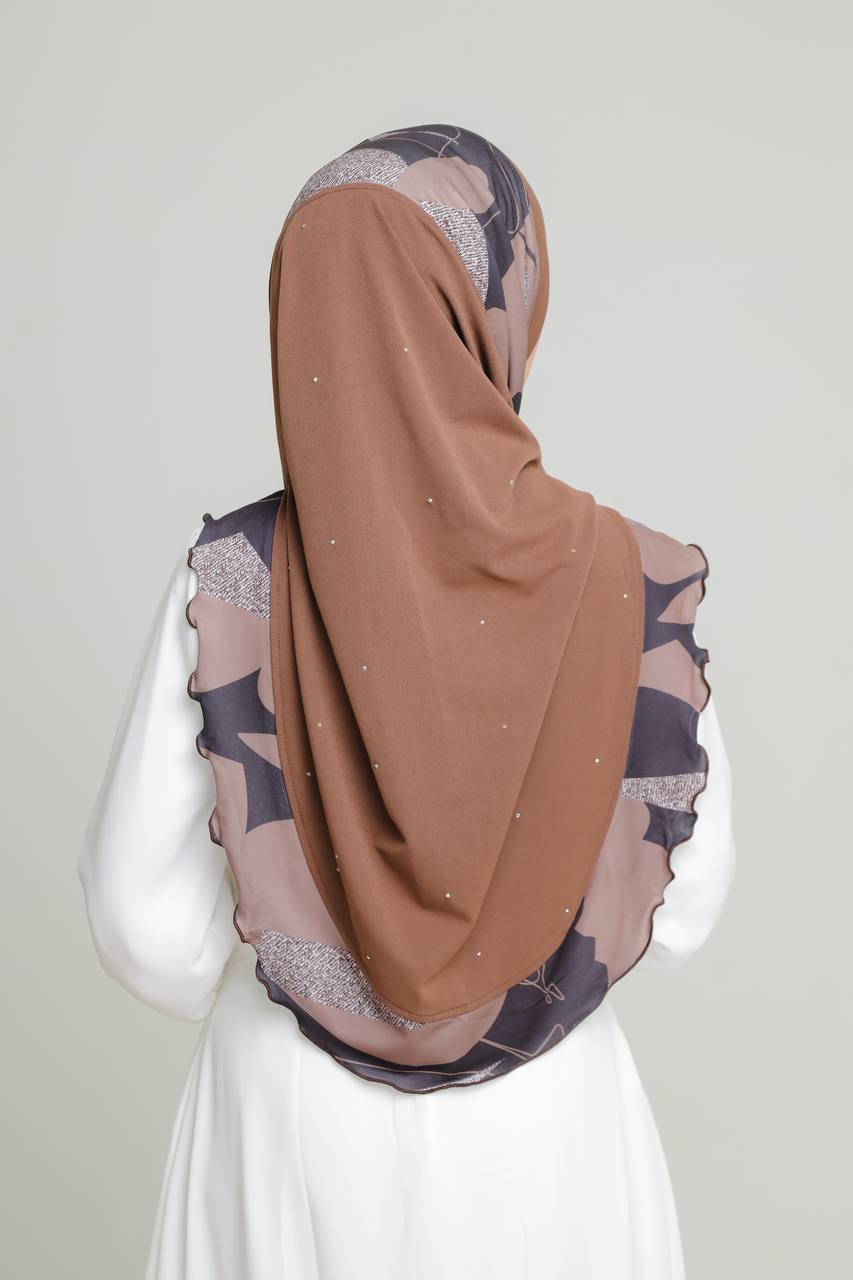 BROWN LIRA SCARF