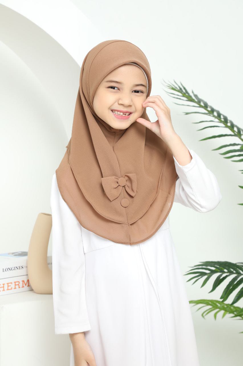 AARA BROWN KIDS SCARF