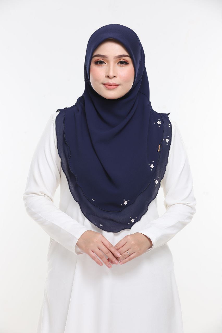 NAVY MAISHA SCARF