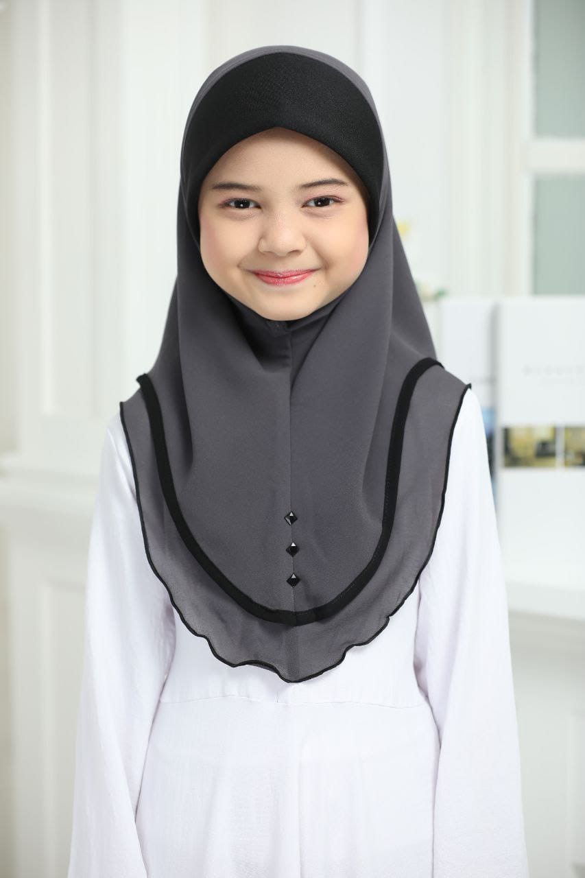 D GREY ZEINA SCARF